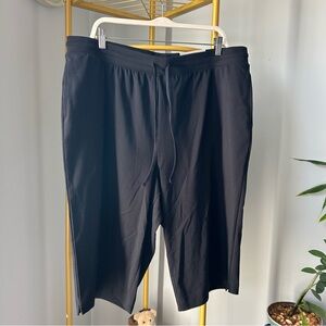 Style & Co. Black skimmer straight drawstring  shorts comfort waist plus size 2X
